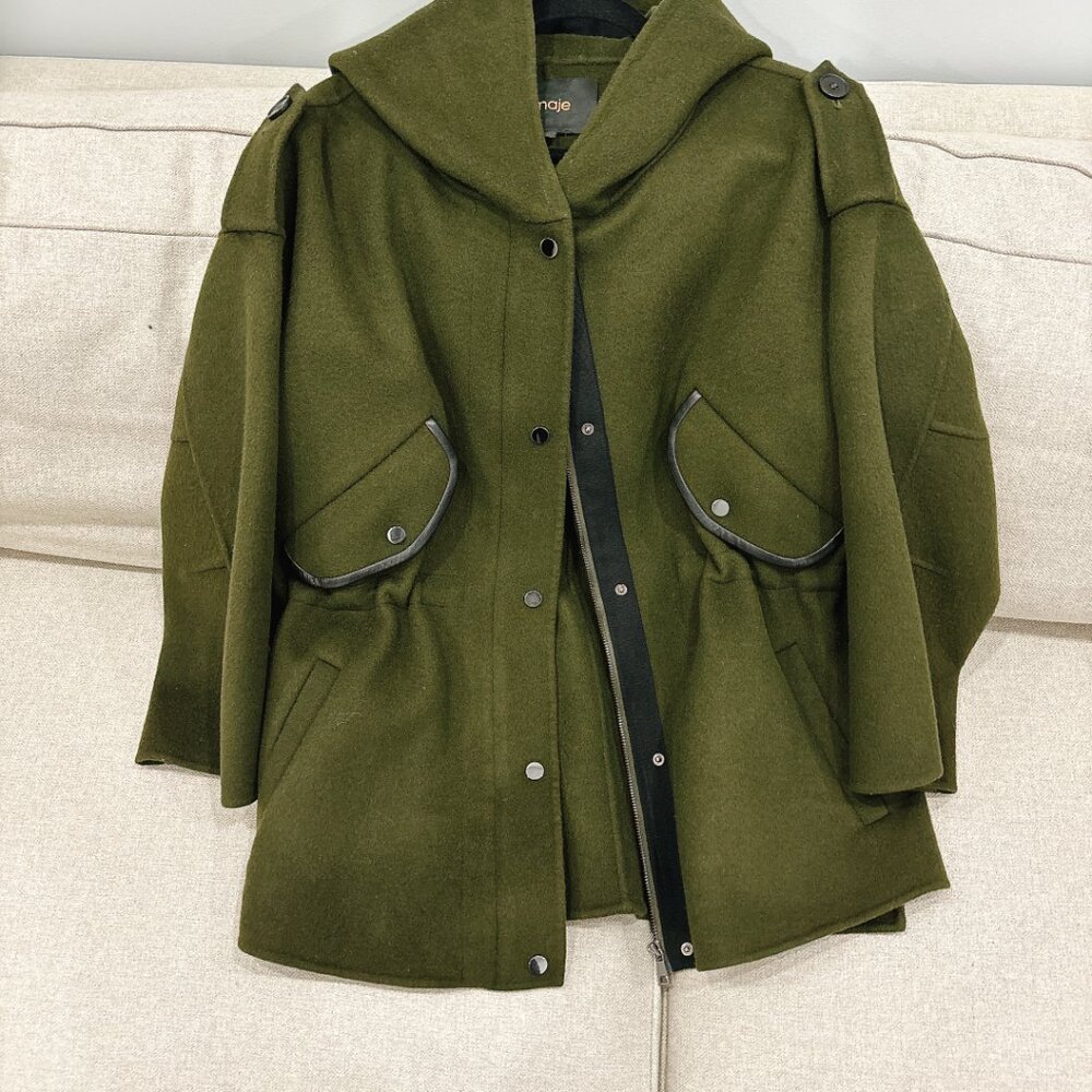 98% NEW MAJE JACKET, SIZE XS-M, WOOL JACKET - Picture 12 of 13